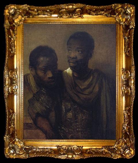 framed  Rembrandt Peale Two young Africans., ta009-2